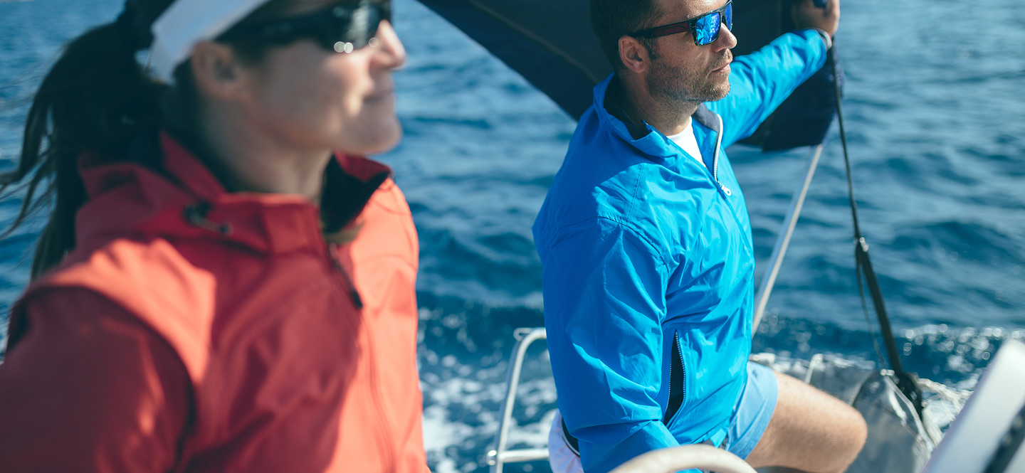 People sailing together at sea
